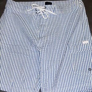 J Crew seersucker mens bathingsuit